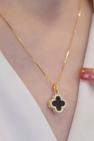 Reversable Alhambra Style Clover Necklace