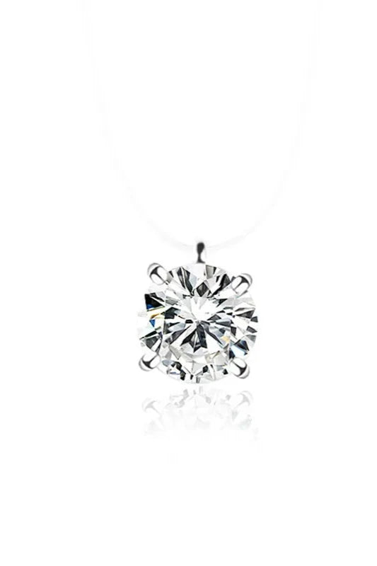 Floating Pendant Cubic Zirconia