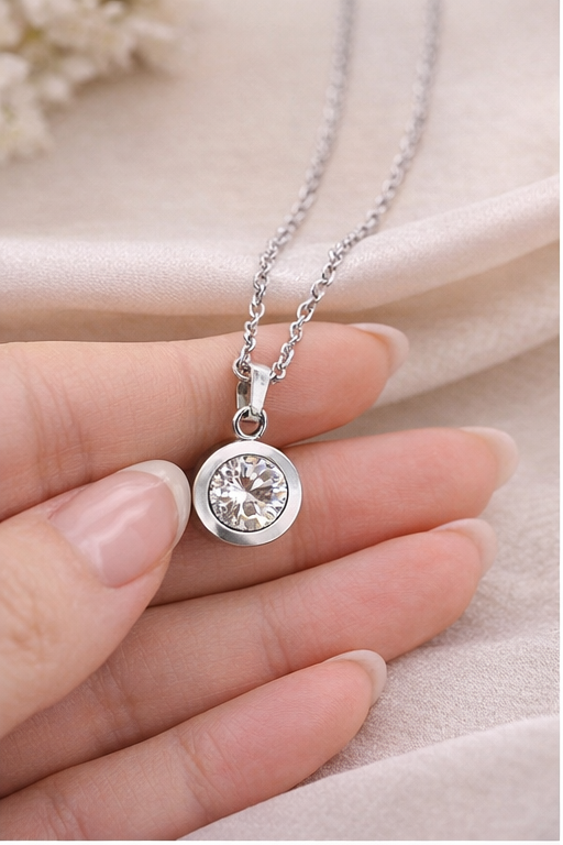 Interchangeable Crystal Pendant Necklace