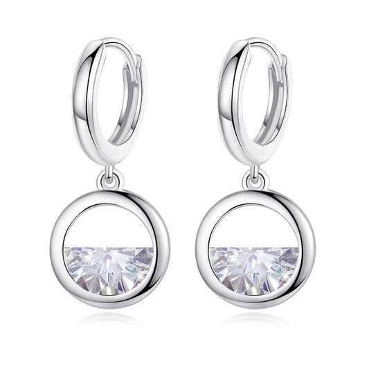 Zirconia filled Circle Earrings