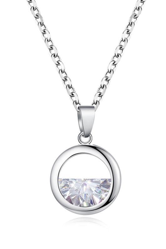 Zirconia Filled Pendant Necklace