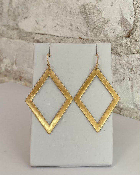 Rhombus Drop Earrings