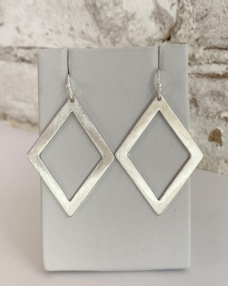 Rhombus Drop Earrings