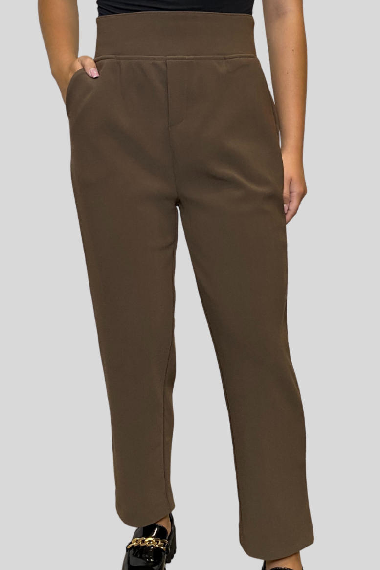 Elastic Taper Leg Trouser