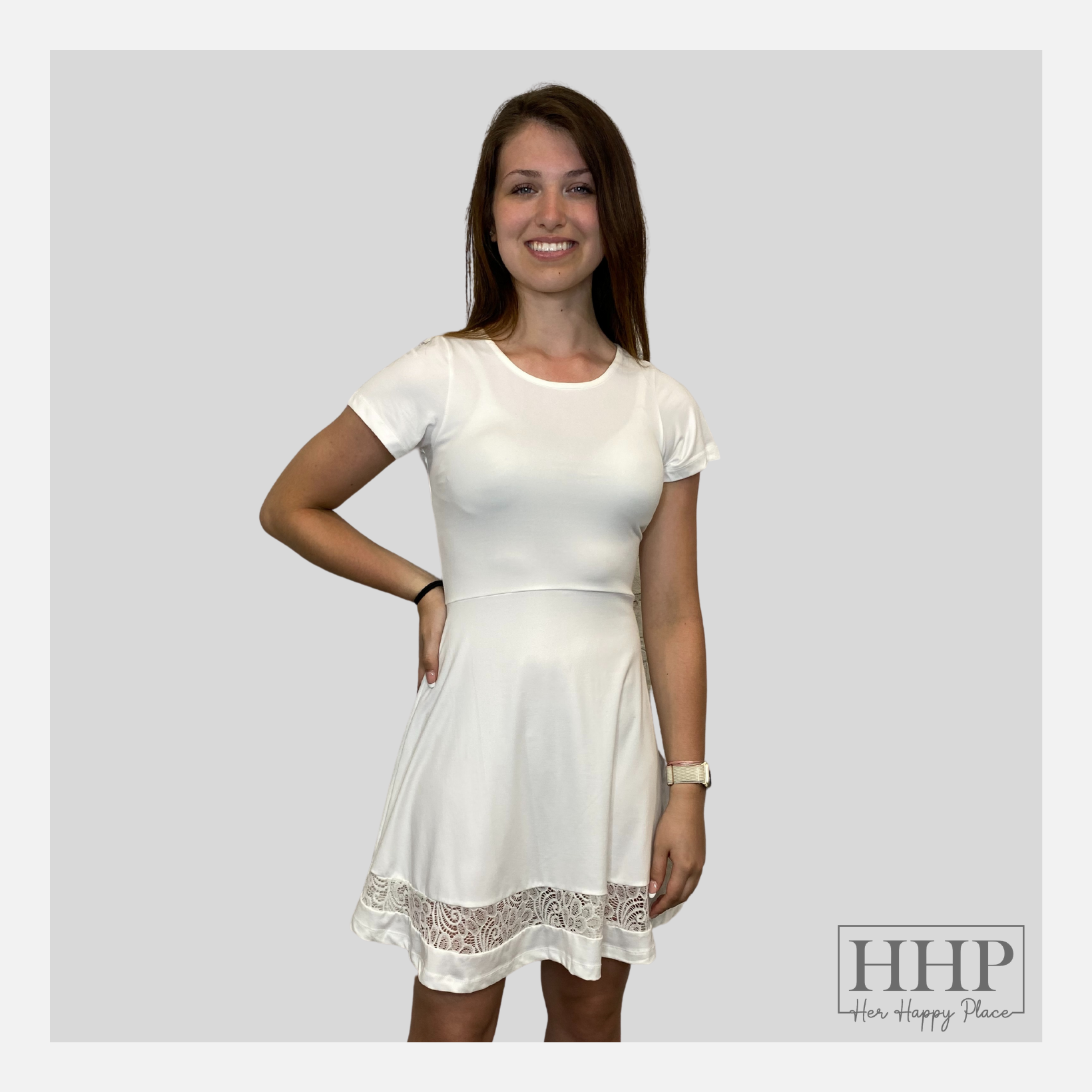 Lace Trim Dress
