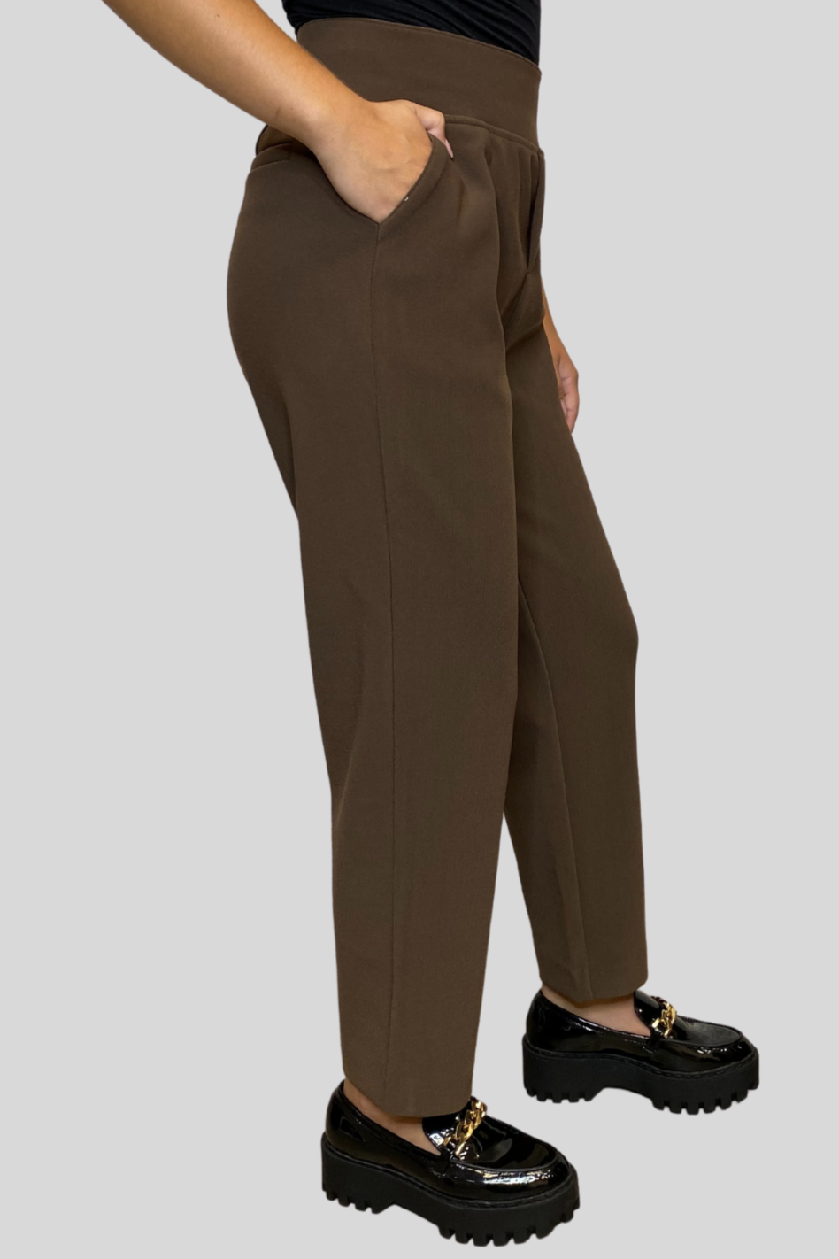 Elastic Taper Leg Trouser