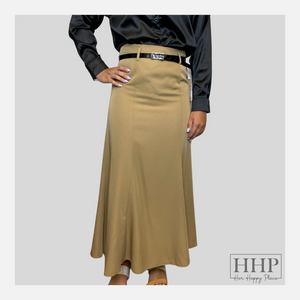Taupe Midi Skirt