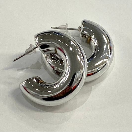 Thick Hoop Earrings.