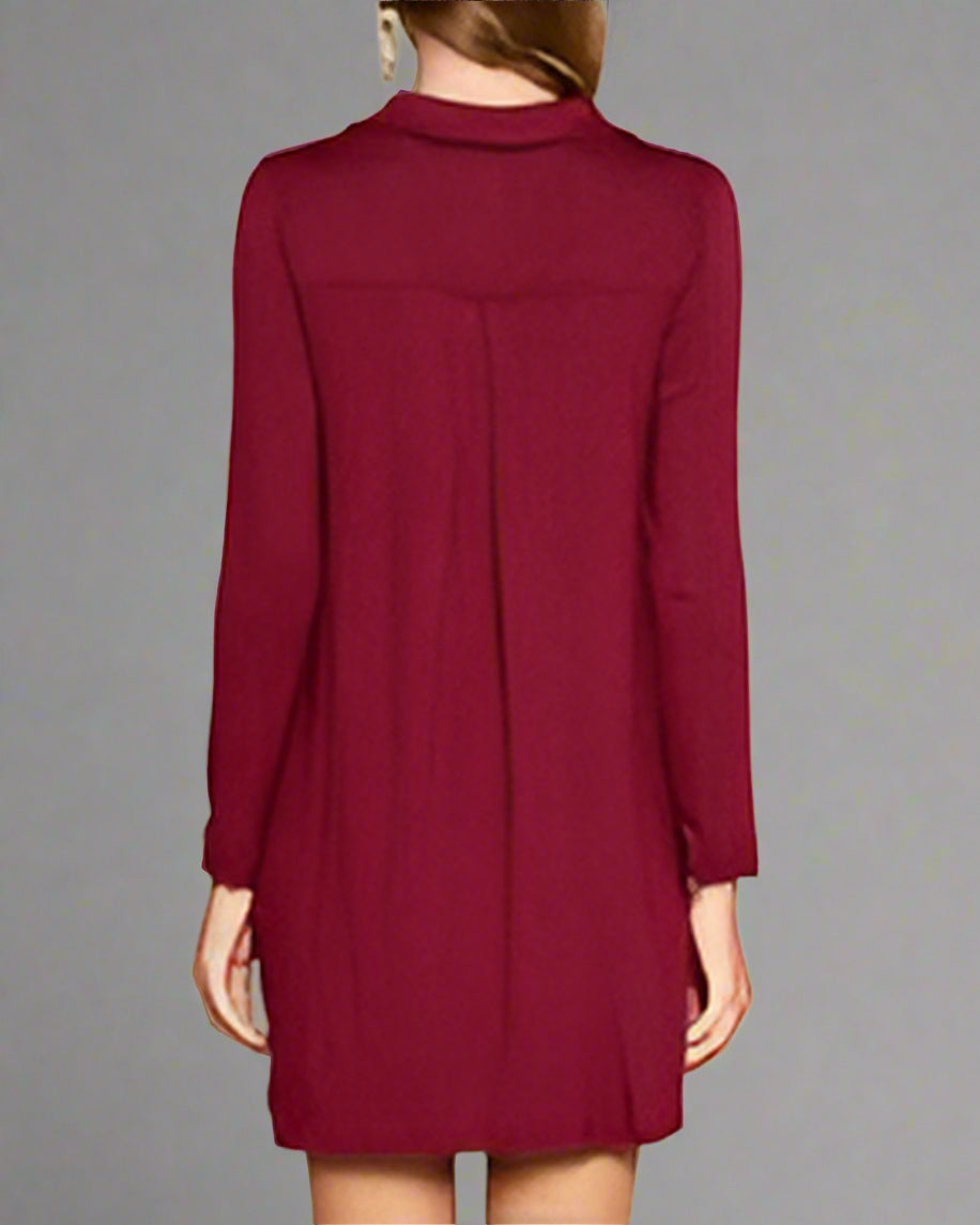 Collar Tunic Dress