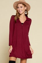 Collar Tunic Dress